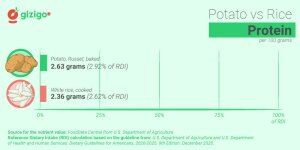 Potato vs Rice Nutrition Chart (Calories, Carbs, Vitamins, Minerals)